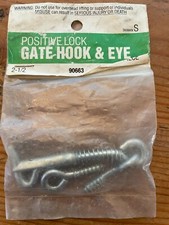 VSI FASTENERS, INC. Steel Gate Hook & Eye ~ Positive Lock ~ 2.5" Length ~ #90663