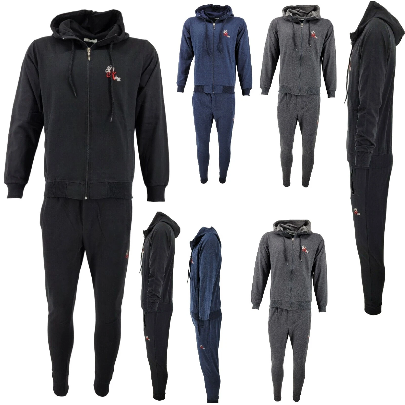 Mens Tracksuit D King Print Full Slim Fit Joggers Pants Hoodie Jumper Gym Top
Opens in a new window 