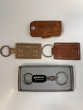 Vintage Ford Motor Co / Stu Evans Lincoln Key Chain Lot Keychain Rings