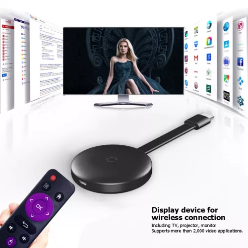 For Chromecast Google Wireless 4K HDMI 2.4GHz 5GHz Display Media Streaming Video - Picture 3 of 12