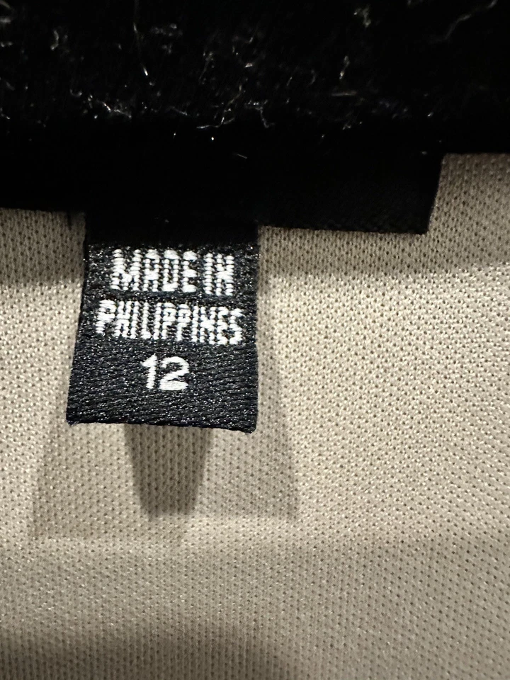 $138 Vestido JAX Negro Talla 12 Nuevo con Etiquetas Floral Encaje Midi Funda Forrada ETIQUETAS NEGRAS Foto 3 de 4