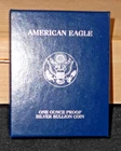 2002-W Proof $1 American Silver Eagle Box, OGP & COA