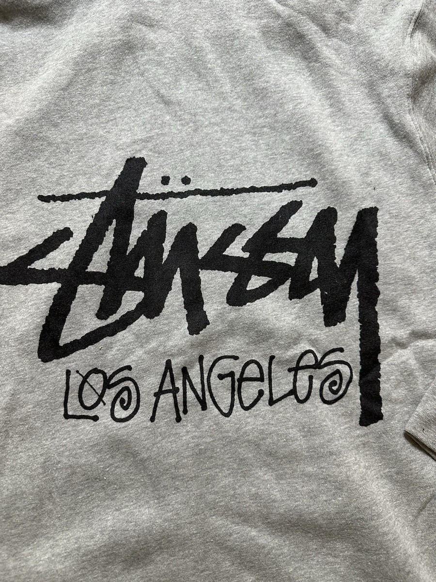Stussy Los Angeles Chapter Men's Full Zip Gray Medium Hoodie NWOT