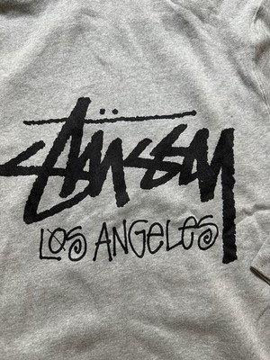 Stussy Los Angeles Chapter Men's Full Zip Gray Medium Hoodie NWOT