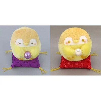 2er Set Kin-Kira Gold sitzende Maskottchen Koupen-chan Lucky Draw C Preis 12 cm