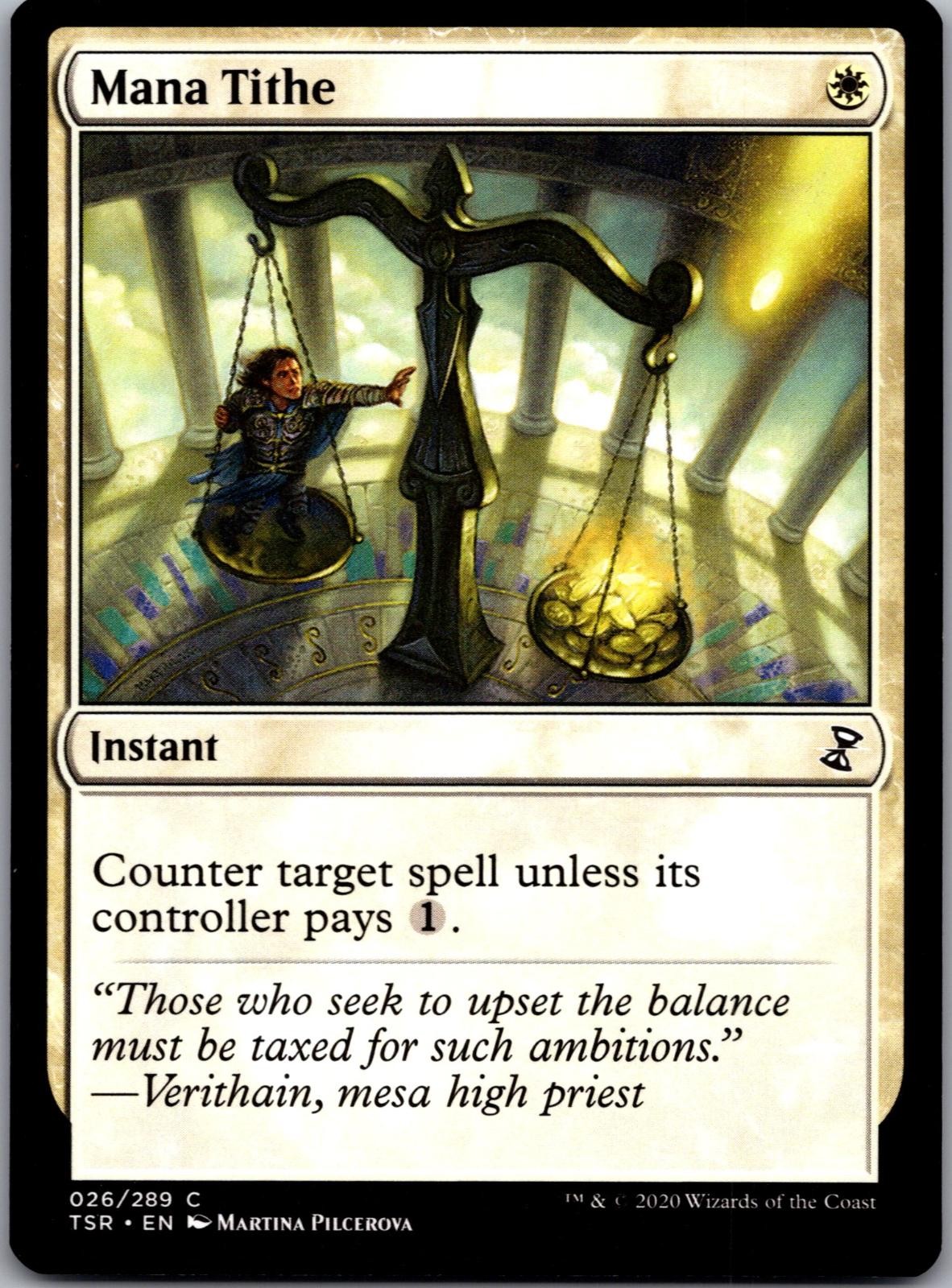 Mana Tithe 26 Common Time Spiral: Remastered Magic: The Gathering Near Mint