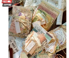 400 Pcs Vintage Journaling Supplies Scrapbook Paper for Junk Journals Planner