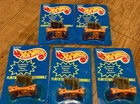 Lot Of 5 NEW HOT WHEELS  flintstones flintmobile VINTAGE