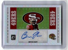 2025 Donruss Optic Hashmarks Bryce Huff Auto San Francisco 49ers #HM-BH Holo