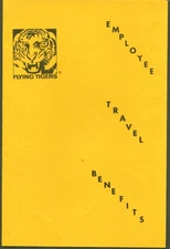 Flying Tiger Employee Travel Benefits folder 1976