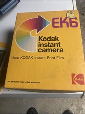 Kodak EK6 Instant Camera Print Control 1976 Vintage ITT Instant Camera w/ Box