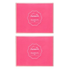 2Pcs Large Radiant Pink Stamp Ink Pad, Washable Craft Stamps Inkpad