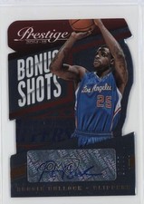2014 Panini Prestige Bonus Shots Orange Die-Cut Plus /15 Reggie Bullock Auto 0c2