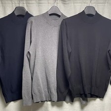 Topten Soft Mock Neck Sweater Black, Gray, Navy 