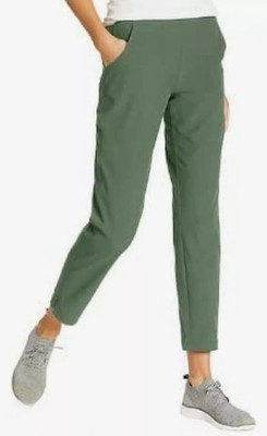Eddie Bauer Womens Traveler Ankle Pant (Olive, Large) NWOT