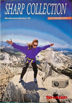 Sharp Collection Bürokommunikation 1999 LCD, seltene Rarität, Katalog, Werbung