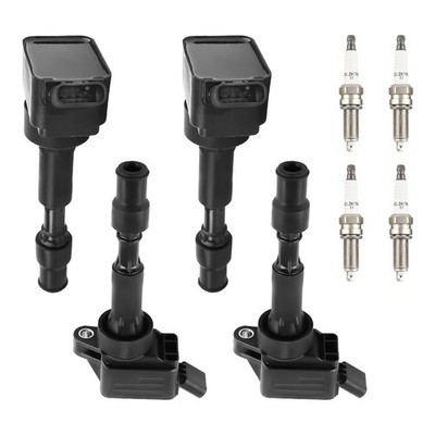 4X Ignition Coils + 4X Spark Plugs For Hyundai Kona 2.0L L4 2018-2021 UF816 B288