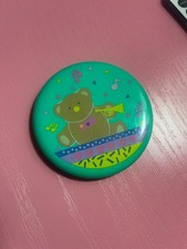 Vintage Sanrio Just For Fun Bear Mirror Compact with Comb