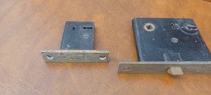 2 Antique Mortise Door Lock Bodies