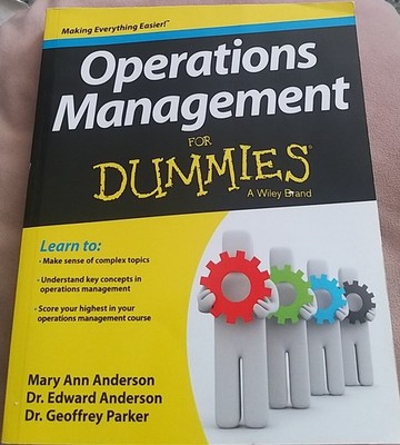 Wiley Operations Management for Dummies Book + CHARITY!
