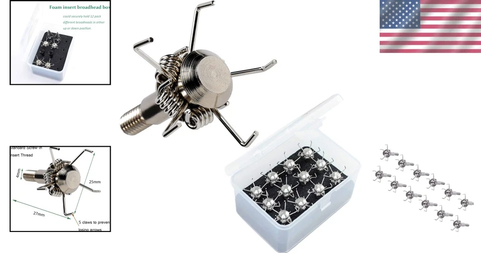 Efficient 12PK 100 Grain Blunt Judo Points for Accurate Small Game Shooting - Image 2 of 4