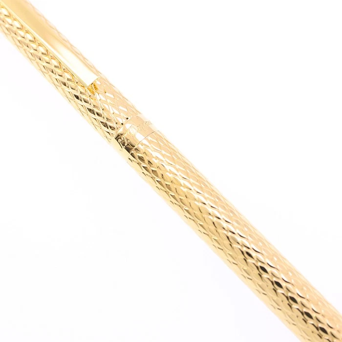 S.T. Bolígrafo Dupont clásico serpiente oro amarillo, plumín fino Foto 4 de 4