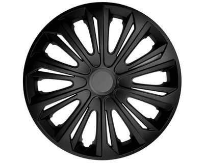 NRM Radkappen STRONG 4x ABS-Kunststoff Felge Reifen Zubehör 15 Zoll Schwarz matt - Bild 1 von 4