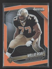 2026 Panini Prizm Black Football Willie Roaf #96 Orange 28/49