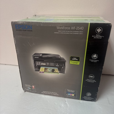 #ad Epson WorkForce WF 2540 All In One Inkjet Printer New $169.95