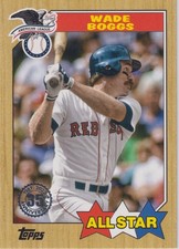 2022 Topps #87AS-14 Wade Boggs 1987 Topps Baseball 35th Anniversary All-Stars