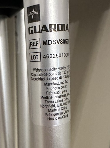 Universal Aluminum Lightweight Adult Silver Standard Crutches For 5’2”-5’8” - Picture 6 of 8