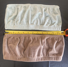  2 Charlotte Russe Velour Strapless Stretchy Bandeau Bra Tube Top NWT  Size S