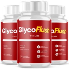 (3 Pack) GlycoFlush Advanced Blood Support Supplement Glyco Flush 180 Capsules