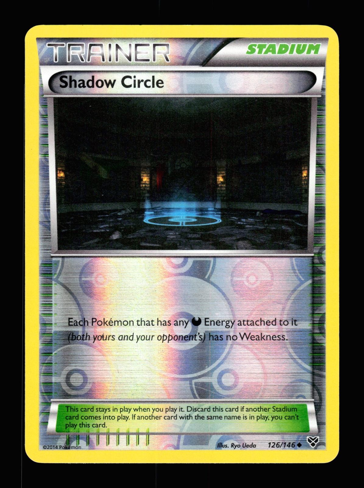 Shadow Circle 126/146 Reverse Holo Uncommon XY Base Set Pokemon 2014 LP Ueda