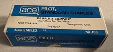 VTG Ace Pilot No. 400 Staples 5000 Count De Bald  Co Youngstown Ohio. NOS