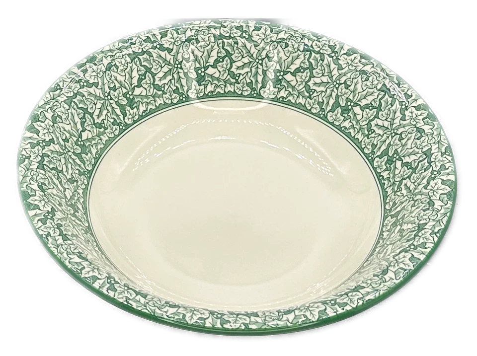 Juego de 2 tazones de sopa de cereal Spode Holly Tree cupé Inglaterra Foto 3 de 4