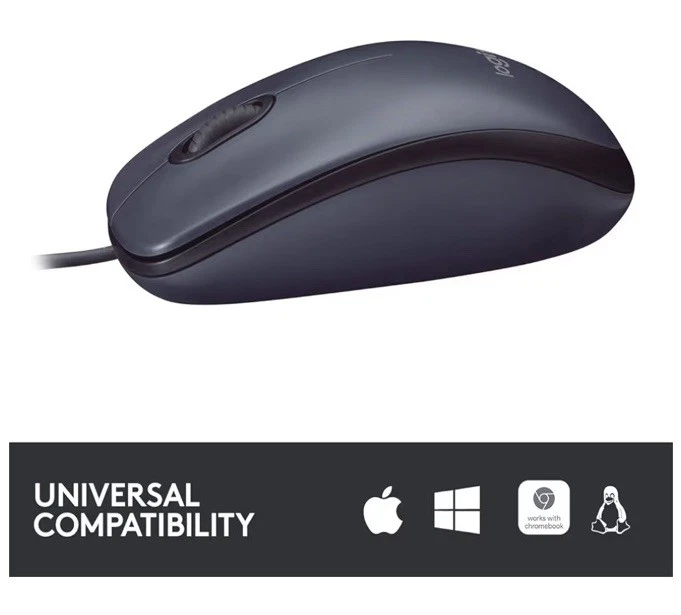 Logitech B100 USB Standard Mouse - 910-001439 - Image 4 of 4