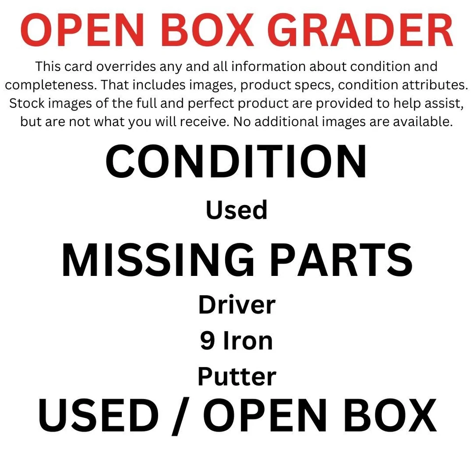 Defect Ram Junior G-Force Boys Set, Left Hand, Age 10-12, Missing DR 9R Putter - Image 2 of 2