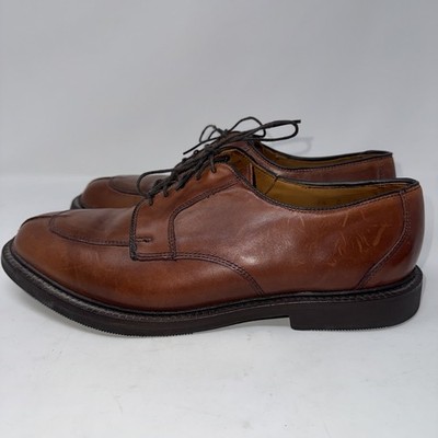 Allen Edmonds Men\'s‎ Montgomery Oxford Size 8 D Split Toe Dark Brown Leather Allen Edmonds Split Toe Oxfords Rubber Sole Brown Calf  main image 2
