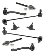 Front Lower Ball Joint Tie Rods Sway Bar Links for Kia 06-11 Rio & Rio5 8Pc Kit