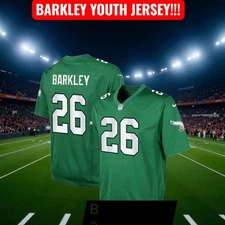 YOUTH LARGE SAQUON BARKLEY SUPERBOWL STITCHED JERSEY NWT READY TO SHIP