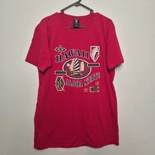 Hawaii Aloha State Paradise Found T-Shirt Tee Size L Warner Bros Studio Store