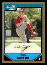 2007 Bowman #BP34 Derek Griffith Prospects Gold Card Philadelphia Phillies