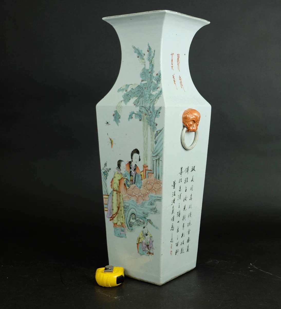 『中国美術』 景徳鎮製 粉彩色絵花鳥図 大花瓶 高さ60.5㎝ 重さ5.4kg 中国美術』 景徳鎮製 粉彩色絵花鳥図 大花瓶 高さ60.5㎝ 重さ5.4kg