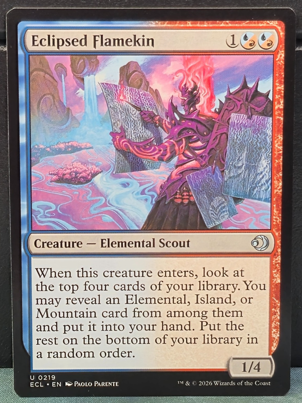 Eclipsed Flamekin U 0219 Uncommon Lorwyn Eclipsed Near Mint Card Game MTG Magic