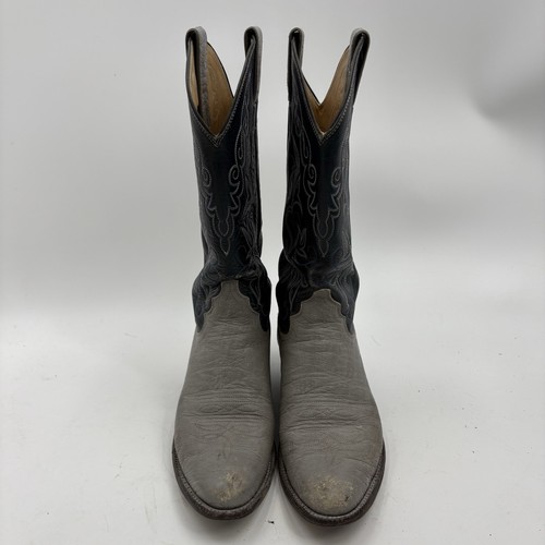 Vintage 1980’s Justin L4522 Blue Gray Cowgirl Western Boots Women's Size 6 A - Picture 4 of 7