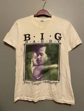 Vintage 1989 Big Daddy John Cougar Mellencamp Concert Tour Tee Shirt L (C391)