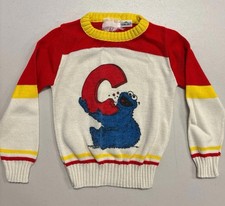 70s 80s Cookie Monster Sesame Street JCPenney sweater