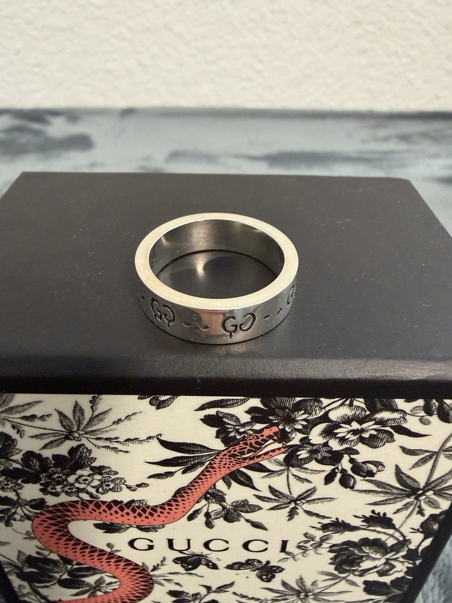 Brand New Gucci Ghost Sterling Silver 925 Ring Size 13 (US 6.5) | eBay