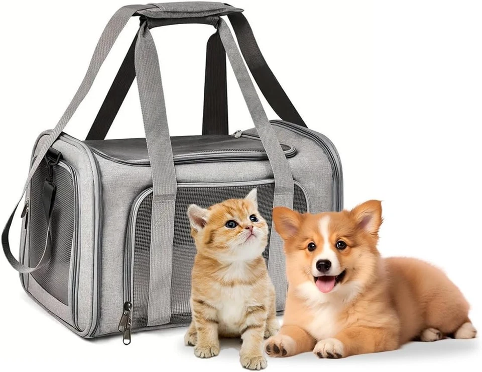 Katzentransporttasche Oxford Gewebe faltbar, groß, für Haustiere bis 7kg - Bild 3 von 4